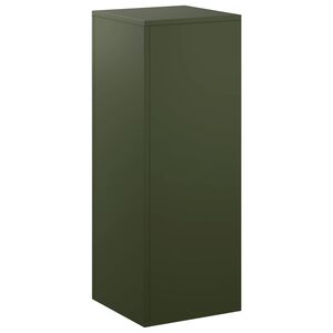 vidaXL Suporte para Plantas Verde-Azeitona 30 x 30 x 80 cm A&ccedil;o Corten
