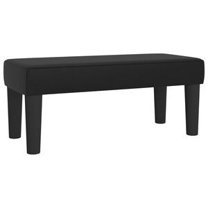 vidaXL Banco 70x30x30 cm couro artificial preto