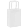 vidaXL Sacos de papel 250 unid com al&ccedil;as branco 15x8x21 cm