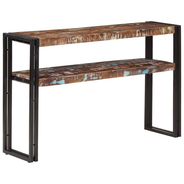 vidaXL Mesa consola 120x30x75 cm madeira recuperada maci&ccedil;a