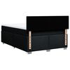 vidaXL Cama com molas/colch&atilde;o 140x200 cm tecido preto
