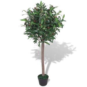 vidaXL Planta loureiro artificial com vaso 120 cm verde
