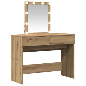 vidaXL Mesa de vestir Carvalho Artesanal 100 x 40 x 130 cm
