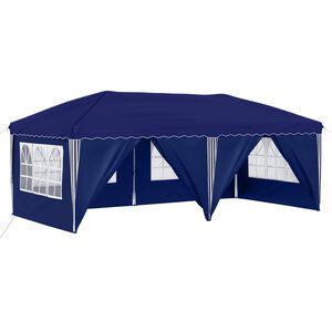 vidaXL Tenda de Festa Pop-up 575 x 288 x 245 cm Azul