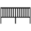 vidaXL Cabeceira de cama 186x6x101 cm pinho maci&ccedil;o preto