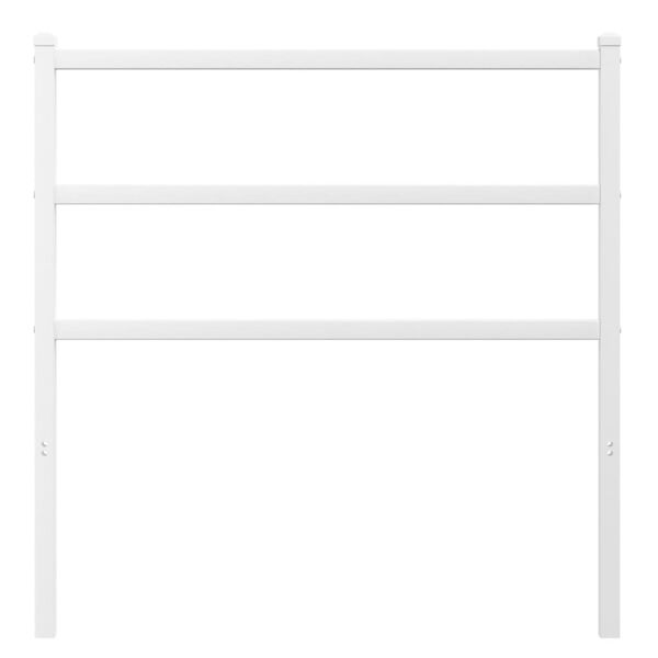 vidaXL Cabeceira de substitui&ccedil;&atilde;o 90 cm metal branco