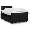 vidaXL Cama boxspring com colch&atilde;o 120x200 cm veludo preto