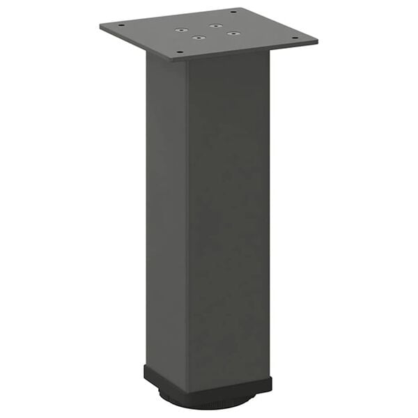 vidaXL P&eacute;s para mesa de centro 4 pe&ccedil;as antracite 30-32 cm a&ccedil;o
