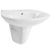 vidaXL Lavat&oacute;rio de parede 690x520x210 mm cer&acirc;mica branco