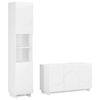 vidaXL Conjunto de arm&aacute;rios de casa de banho 2 unid. Branco