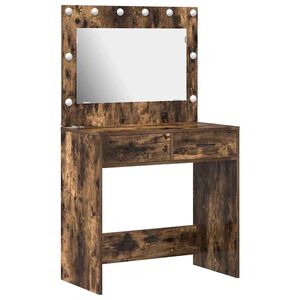 vidaXL Mesa de vestir Carvalho Defumado 78,5 x 41 x 135 cm