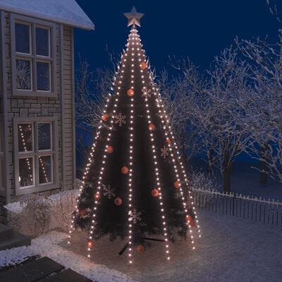 vidaXL Cordão de luzes para árvore de Natal 500 luzes LED 500 cm