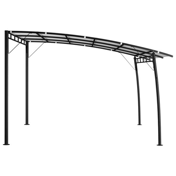 vidaXL Toldo para-sol de jardim 4x3x2,55 m cor creme