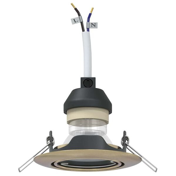 vidaXL Holofote 6 pcs Lat&atilde;o 9 x 9 x 2.5 cm Metal