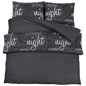 vidaXL Conjunto de capa de edred&atilde;o 260x240 cm algod&atilde;o preto e branco