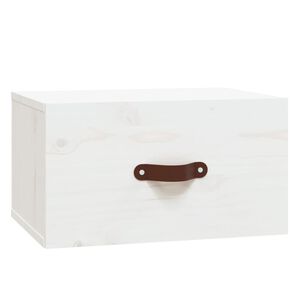 vidaXL Mesa de cabeceira montagem na parede 40x29,5x22 cm branco