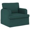 vidaXL Sof&aacute; 2 pcs Verde Escuro 144 x 80 x 85 cm tecido