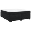 vidaXL Cama com molas/colch&atilde;o 180x200 cm veludo preto