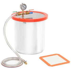 vidaXL C&acirc;mara a v&aacute;cuo em a&ccedil;o inoxid&aacute;vel 18,9 L