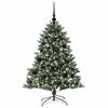 vidaXL &Aacute;rvore de Natal Artificial Verde 120 cm PVC, Pl&aacute;stico e A&ccedil;o