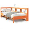 vidaXL Cama c/ estante sem colch&atilde;o 100x200cm pinho maci&ccedil;o castanho-mel