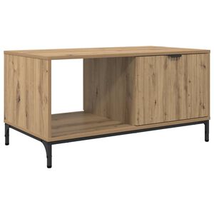 vidaXL Mesa de centro Carvalho Artesanal 90 x 49 x 46 cm