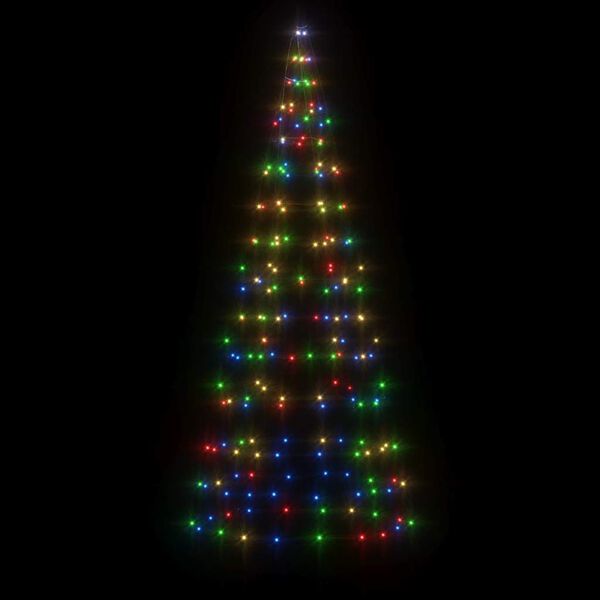 vidaXL &Aacute;rvore de Natal LED 200 LEDs coloridos 180 cm