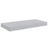 vidaXL Prateleiras de parede 2 pcs 50x23x3,8 cm MDF cinzento-cimento