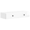 vidaXL Mesa Lateral de Parede Branco Brilhante 87,5 x 34,5 x 17 cm