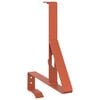 vidaXL Suporte para Prote&ccedil;&atilde;o de Neve 12 unid. Vermelho A&ccedil;o