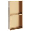 vidaXL Nicho parede p/ duche 32x62x9cm a&ccedil;o inoxid&aacute;vel dourado escovada
