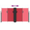 vidaXL Toldo lateral retr&aacute;til 120x1000 cm vermelho