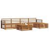 vidaXL Conjunto de Sof&aacute;s para Exterior 6 pcs Natural