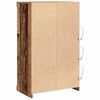 vidaXL Aparador LED Madeira antiga 60,5 x 37 x 100 cm