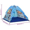 vidaXL Tenda de brincar infantil com 250 bolas 120x120x90 cm azul