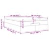 vidaXL Estrutura de cama otomana com colchão 140x190 cm cinzento claro
