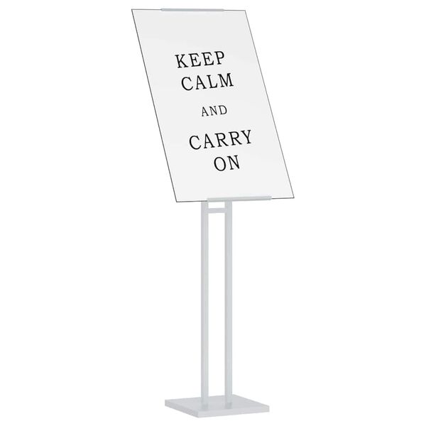 vidaXL Displays de Feira 2 pcs Branco 26,5 x 26,5 x 150 cm A&ccedil;o