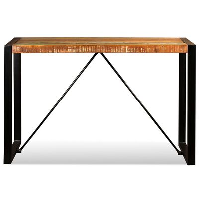 vidaXL Mesa de jantar madeira reciclada maciça 120 cm