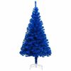 vidaXL &Aacute;rvore Natal artificial pr&eacute;-iluminada c/ bolas 240cm PVC azul