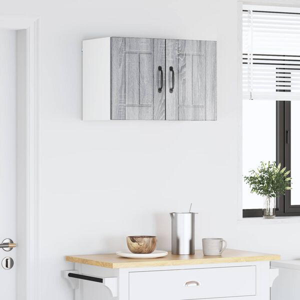 vidaXL Arm&aacute;rio de Cozinha 2 pcs Cinza Sonoma 30 x 31 x 40 cm