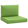 vidaXL Almofad&otilde;es de paletes 2 pcs mesclado tecido verde