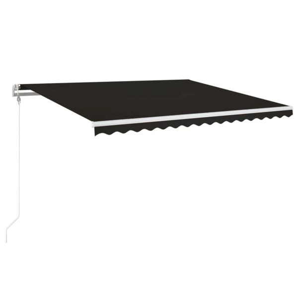 vidaXL Toldo retr&aacute;til autom&aacute;tico 450x350 cm antracite