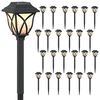 vidaXL Luzes Solares para Exterior com Pino de Aterragem 24 unid. PP