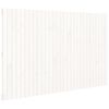 vidaXL Cabeceira de parede 185x3x110 cm madeira de pinho maci&ccedil;a branco