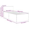 vidaXL Estrutura da Cama com cabeceira Carvalho Marrom 90 x 190 cm