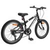 vidaXL Bicicleta de Montanha 20 Polegadas 6-Speed para 5-8 anos Preto