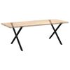 vidaXL P&eacute;s para mesa de jantar em formato de X, 2 pe&ccedil;as, preto, 90x (72-73) cm, a&ccedil;o