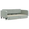 vidaXL Sof&aacute;-cama c/ gavet&atilde;o e gavetas 100x200 cm veludo cinzento-claro