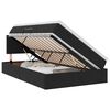 vidaXL Cama de Armazenamento LED com Colch&atilde;o Preto 120 x 200 cm Veludo