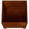 vidaXL Vaso/floreira com pernas 30x30x30 cm a&ccedil;o corten cor enferrujado